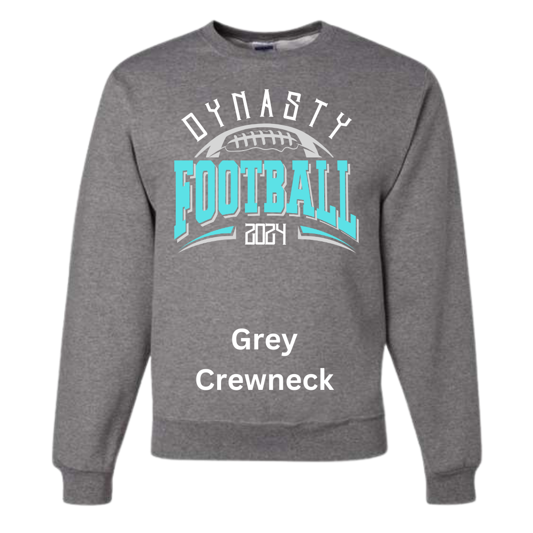 Dynasty Football (Teal) - Crewneck Sweatshirt