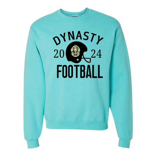 Dynasty Football Helmet - Crewneck Sweatshirt